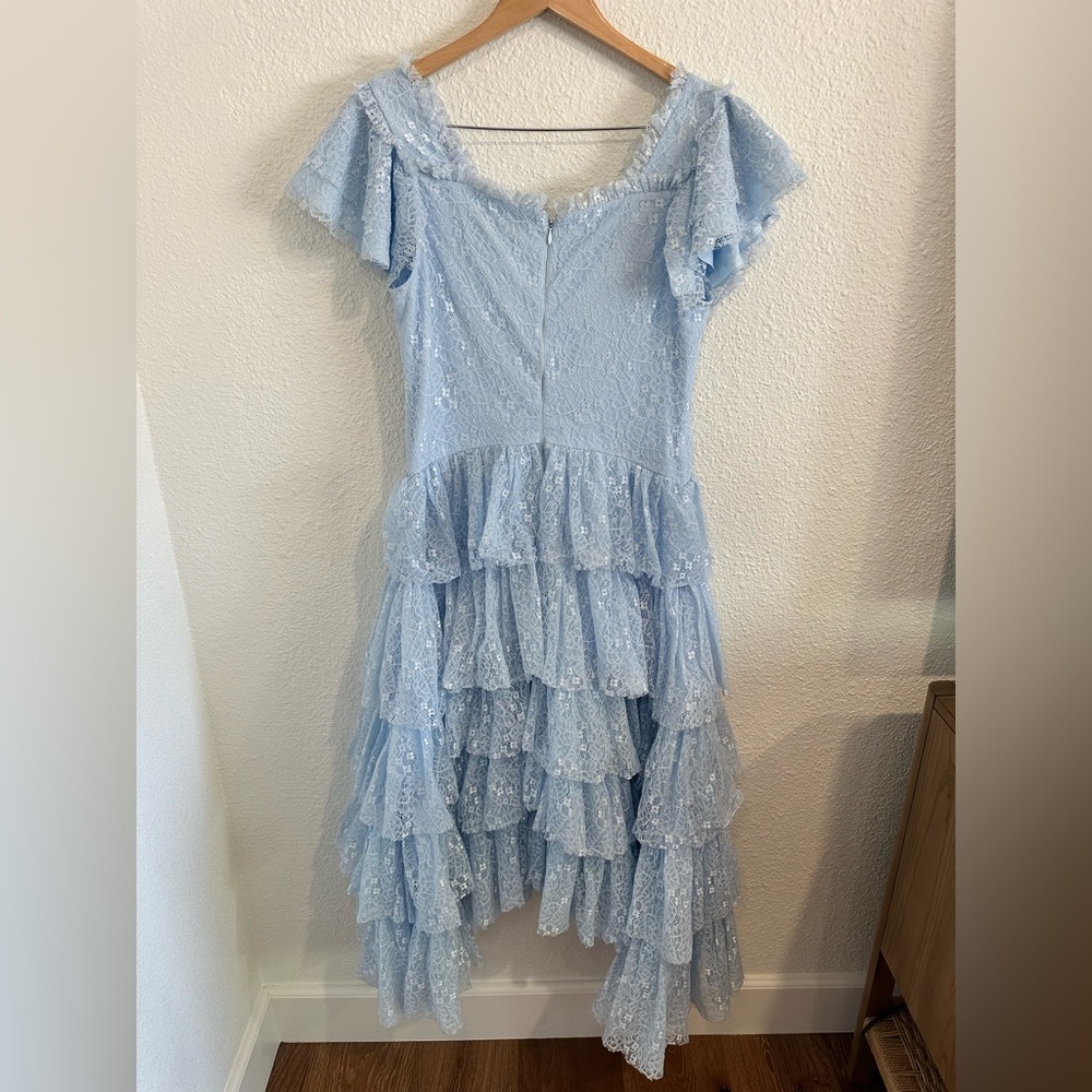 JessaKae Light Blue Ruffled Midi Dress - Picture 7 of 9
